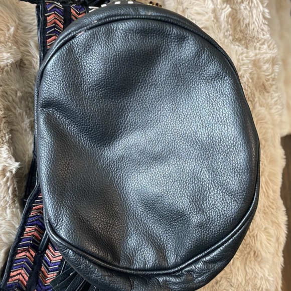 Anthropologie Inko ibBan Embroidered and Beaded Leather Bucket Bag - Picture 12 of 14